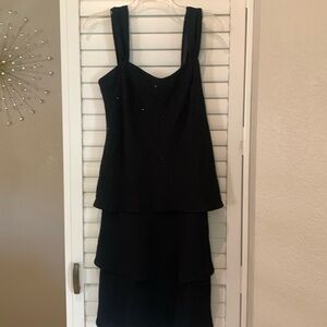 Evan Picone black cocktail dress. Never worn Size 10